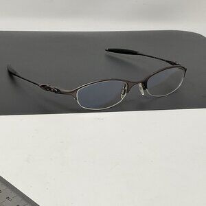 Oakley Eyeglasses 11-746 Chain 6.0 Titanium Dk Bronze Half Rim Metal Frame 48mm
